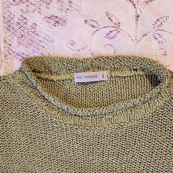 Cop Copine green loose-knit pullover - Picture 2 of 5